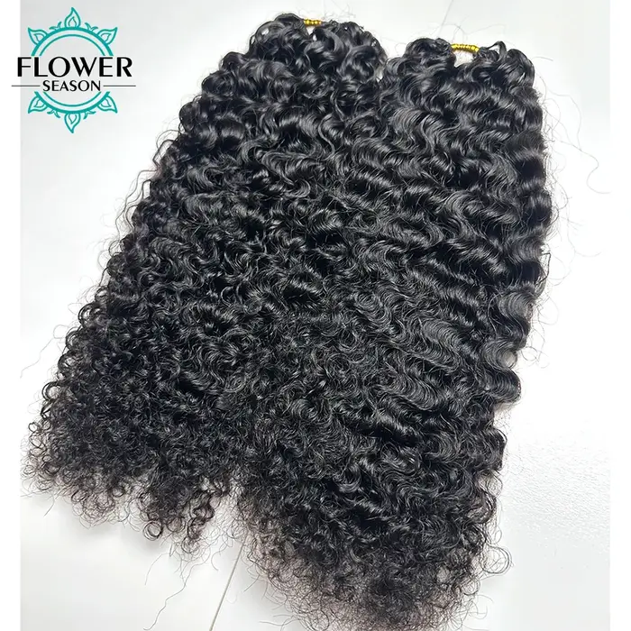 Extensions de cheveux humains au Crochet bouclé birman