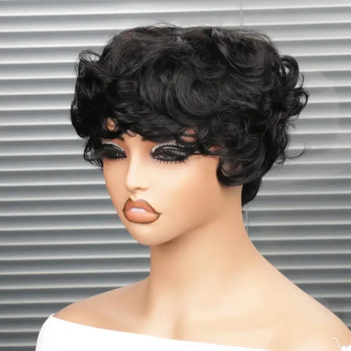 Perruque courte coupe pixie