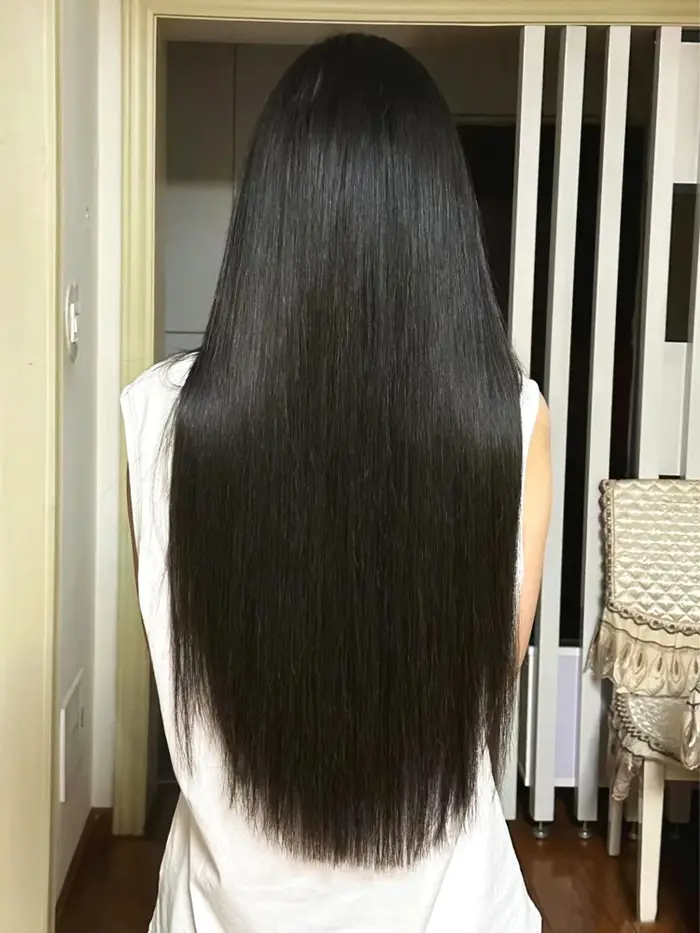 Extensions de cheveux vierges à pointe plate pour femmes