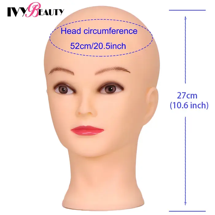 Tête de formation de Mannequin chauve femme grande taille 22 pouces sans tête de Mannequin de pratiq