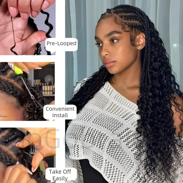 Extensions de cheveux en plumes Deep Wave