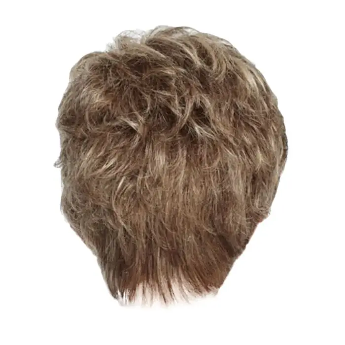 Perruque Afro synthétique courte dorée pour femme