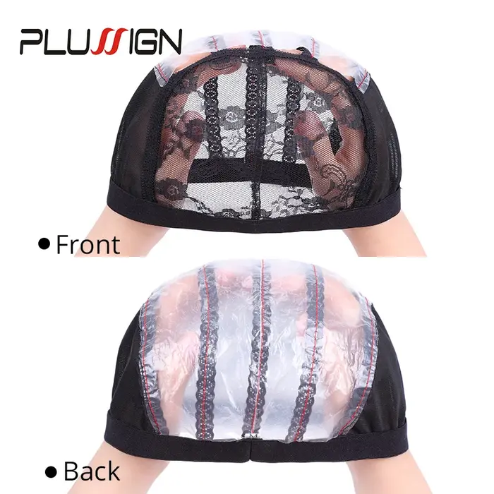 Bonnet de perruque en filet ventilé (1 pièce) avec 2 peignes