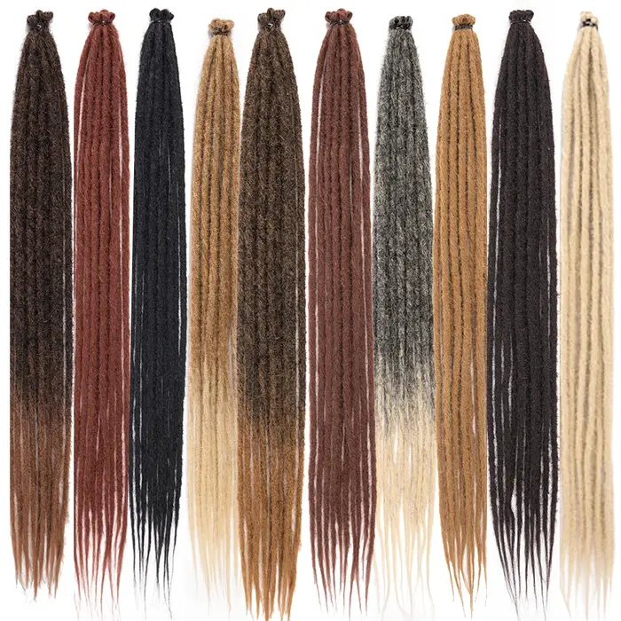 Extensions de Dreadlock synthétiques 24/30 pouces