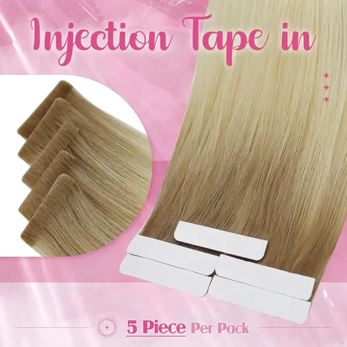 Injection Tape-in Extensions de cheveux 100%