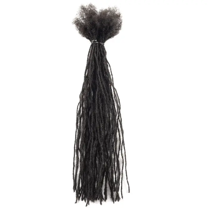 20 Strs/paquet vente en gros directe d'usine 0.1 cm Micro Locs vrais cheveux humains Dreadlocks Exte