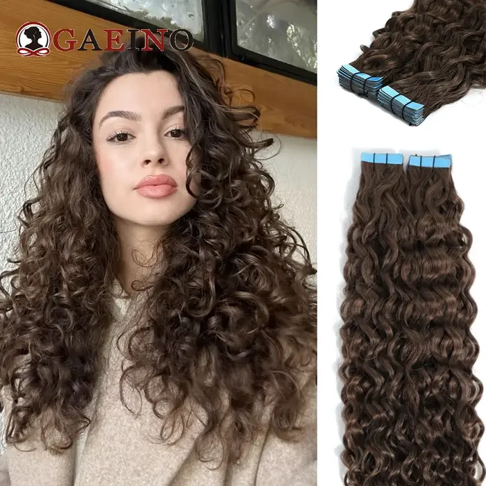Extensions de Cheveux Humains Ondulés pour Femme