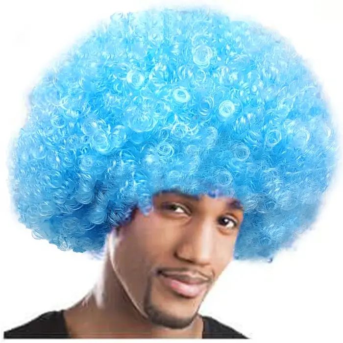 Perruque de Clown Afro Bouffante, Cosplay des Années 80, Anime, ixde Noël, Halloween, Barrage, Drôle