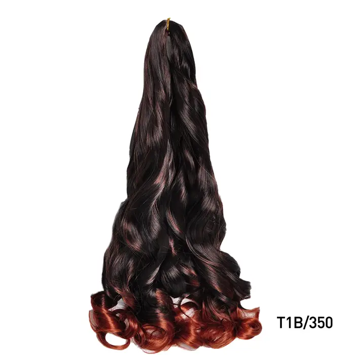 Extensions de cheveux tressés à boucles françaises