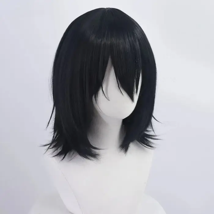 Anime Fyodor Dostoïevski Cosplay perruque noir simulé cuir chevelu