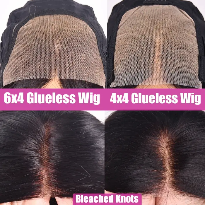 Straight Drawstring Human Hair Wigs Perruques Cheveux Humains Sans Colle 12A Perruques Cheveux Humai