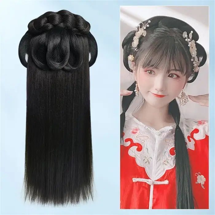 Perruque de prairie chinoise pour femmes