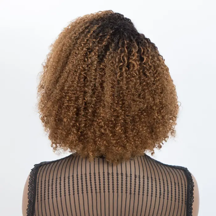 Perruque courte bouclée T1B/30 Blonde Deep Curly Bob