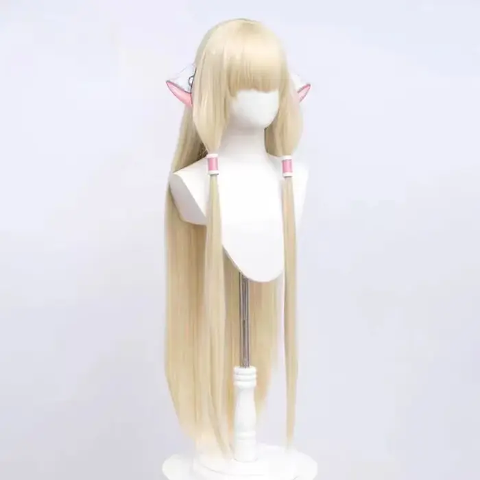 Chobits Cosplay perruque Chii Anime Coser synthétique longue perruque droite jolie fille haute qualité résistant à la chaleur fibre perruque Halloween fête