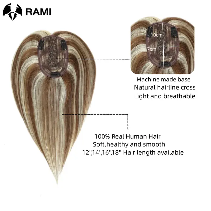 Topper de cheveux 100% humains en gros | Postiche à clipser pour Salons | Prix du fournisseur en vrac | Livraison