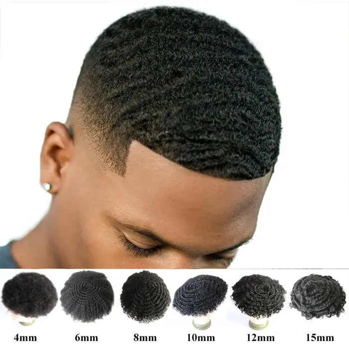 Postiche Afro Ondulé pour Homme