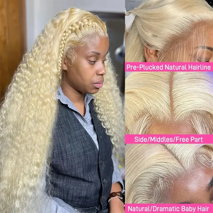 Nadine Blonde 613 dentelle avant perruques 13x6 Hd