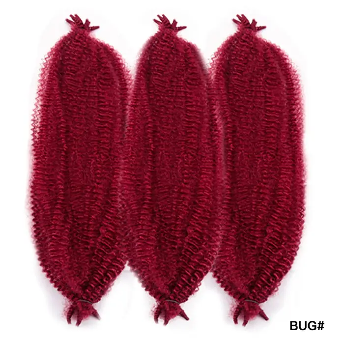 Afro printemps torsion Crochet cheveux pré-séparés Marley tresses Extensions