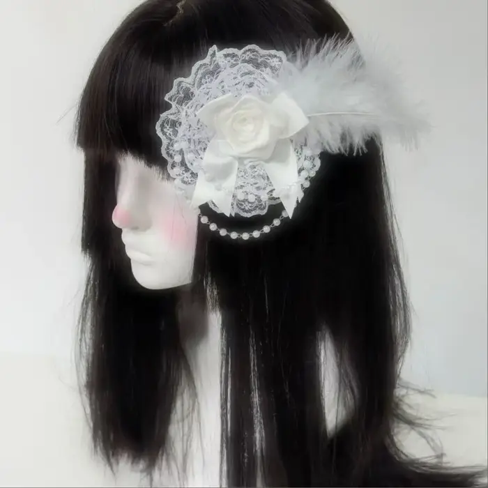 Accessoires pour cheveux Lolita gothiques rétro foncé
