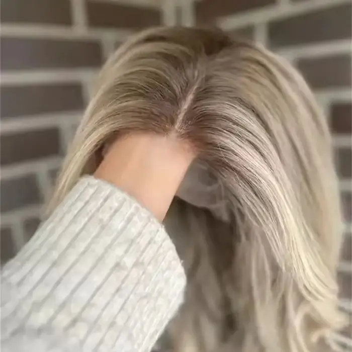 Perruque Lace Front Wig synthétique transparente Invisible