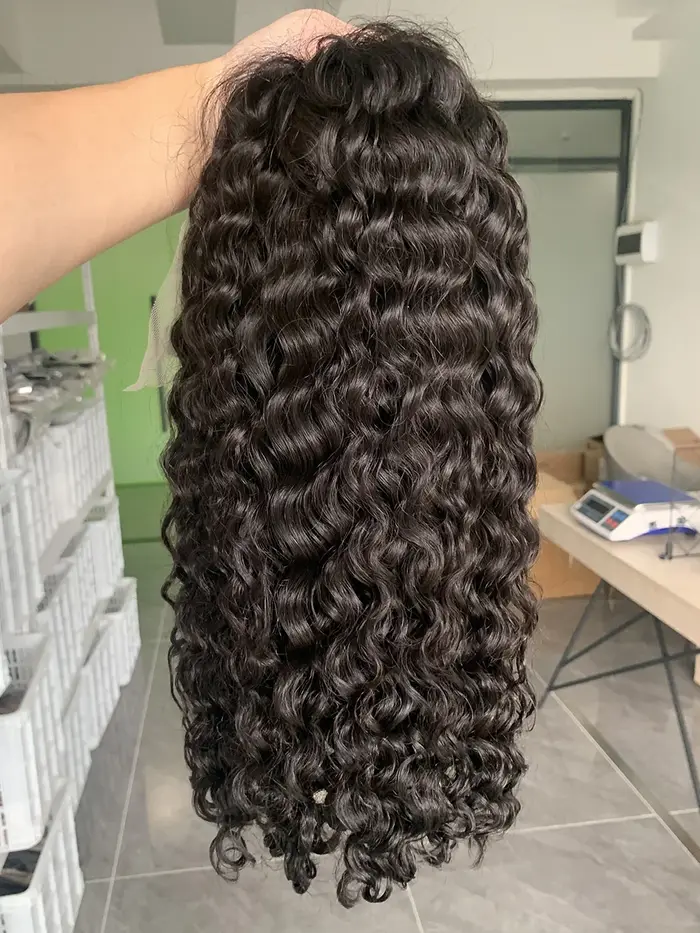 Réel 250 densité 13x4 court Bob humide et ondulé perruque de cheveux humains vietnamien brut Double 