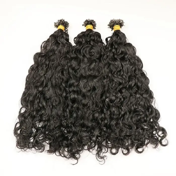 Extension de Cheveux Humains Brésiliens à Pointe Plate Pré-Collés