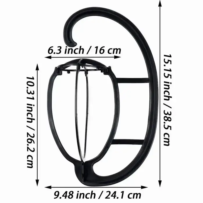 Support de perruque suspendu en plastique