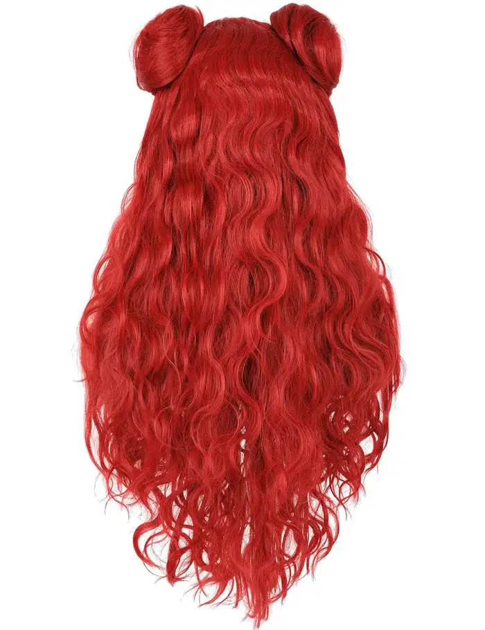 Perruque de Costume rouge longue