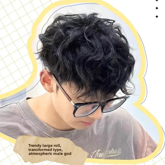 Cheveux humains hommes toupet naturel noir pièce