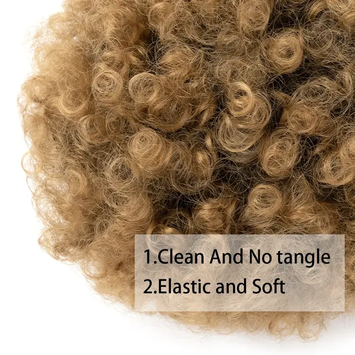 Afro Puff cordon queue de cheval Extension courte