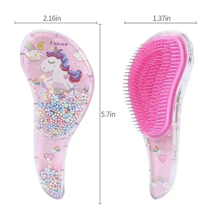 Peignes magiques étoiles, Massage antistatique, brosses à cheveux licorne, enchevêtrement, douche dé