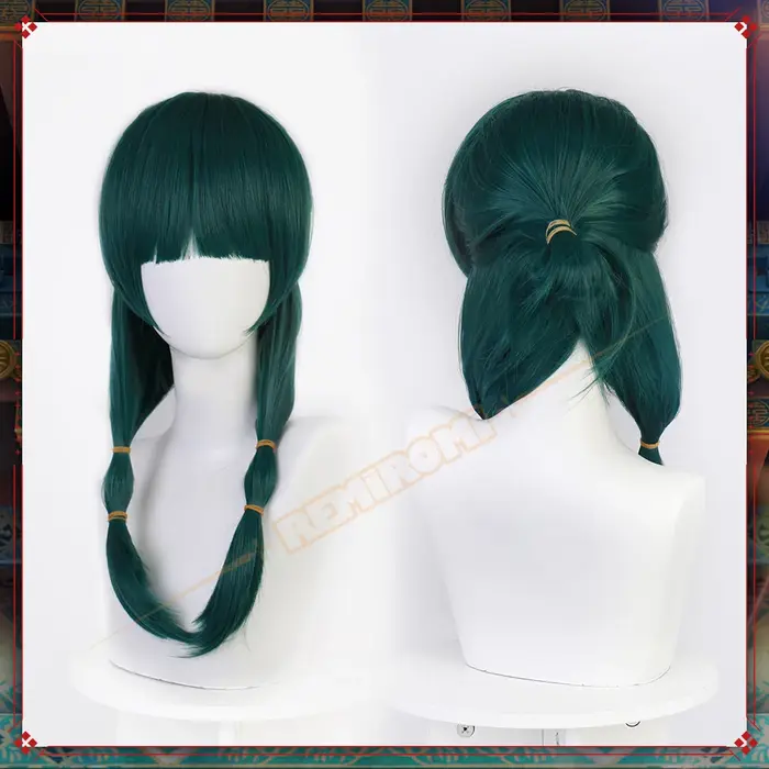 Maomao Cosplay perruque synthétique Anime les journaux d'apothicaire cheveux verts 2 Styles Kusuriya no Hitorigoto