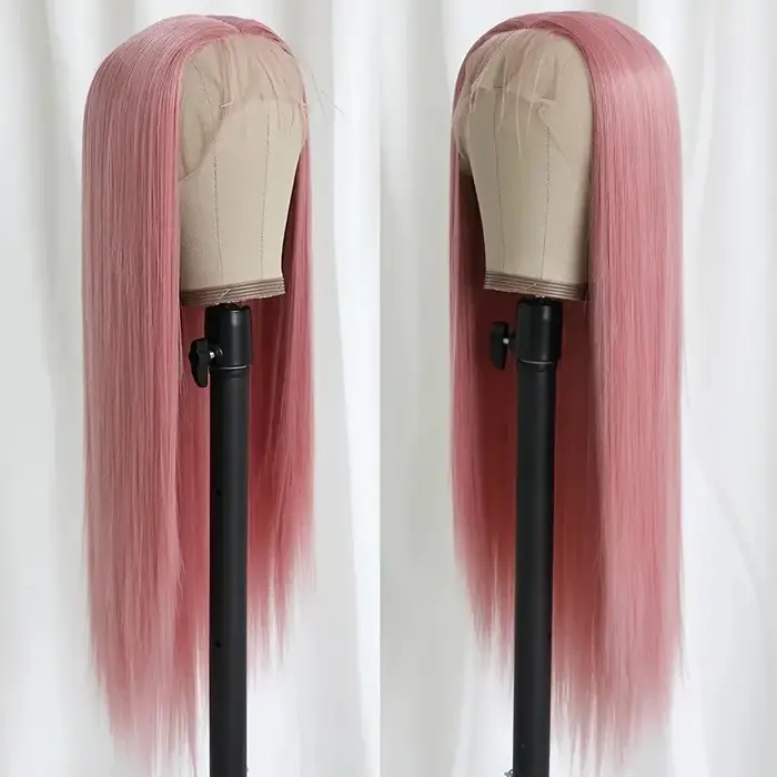 Perruque longue et lisse pour femme