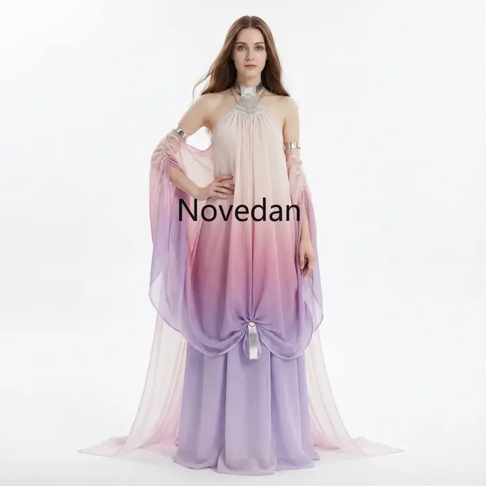 Costume de cosplay Padmé Amidala avec perruque