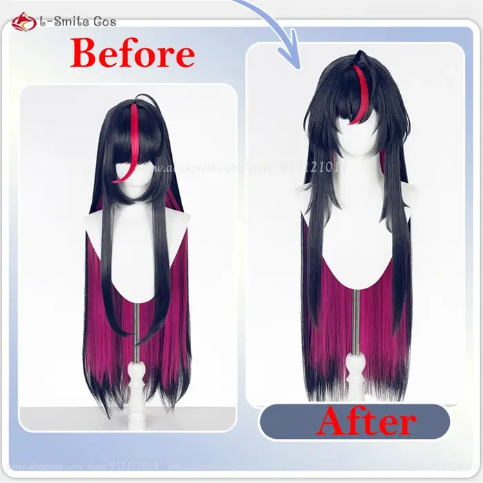 NTE Shinku – perruque de Cosplay synthétique résistante à la chaleur, 100cm, couleurs mélangées, pou