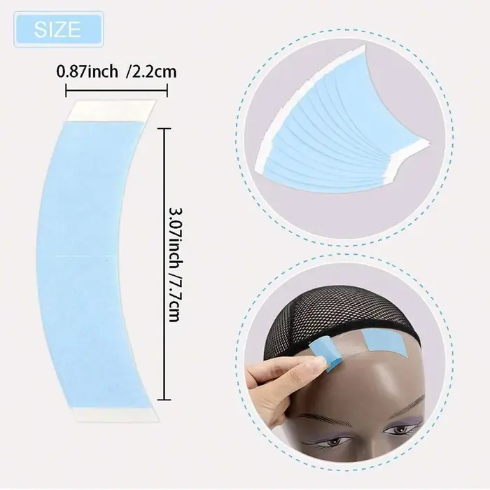 Adhésif imperméable Double face pour perruques en dentelle, ruban de maintien audacieux pour perruqu