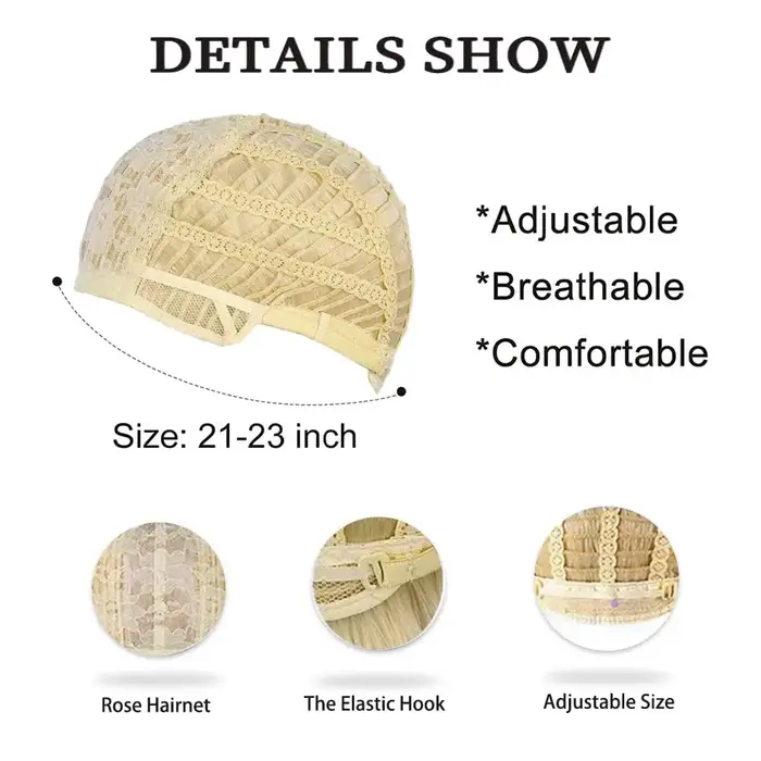 Perruque Blonde synthétique courte en couches naturelles pour hommes