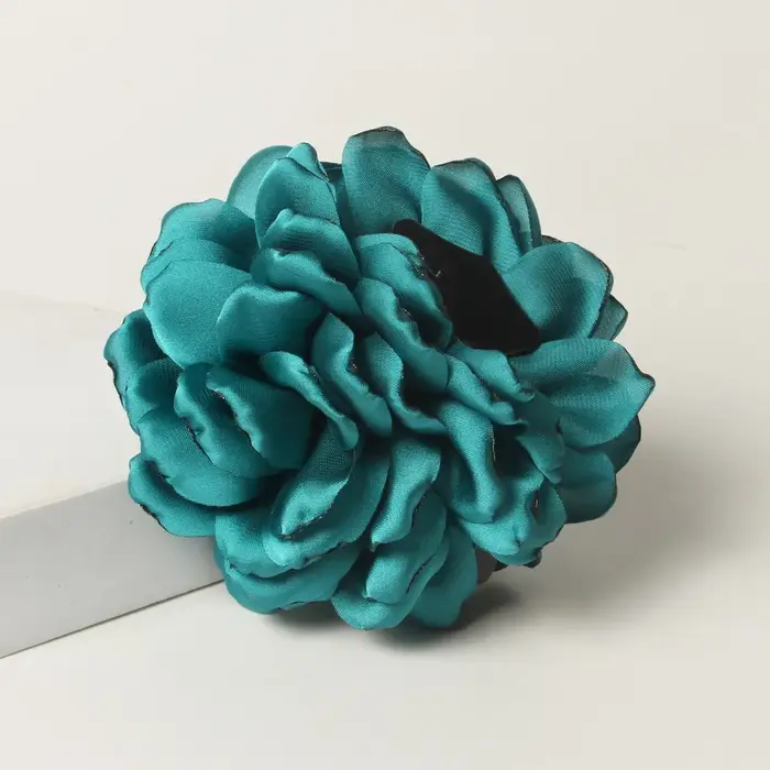 Pinces à cheveux en tissu fleur de Rose pour femmes et filles