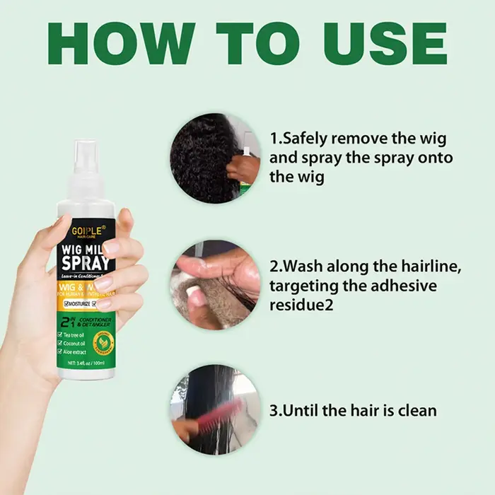 Spray de lait pour perruque