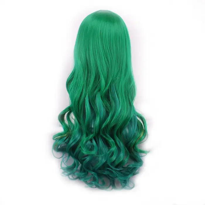 Perruque de Cosplay verte