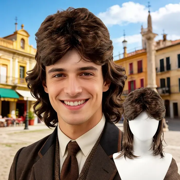 Perruque Mullet pour homme