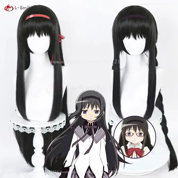 Perruque de Cosplay Akemi Zones ura de 90cm de Long
