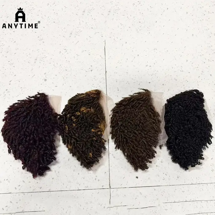 Perruque Afro Kinky Curly 4C en cheveux humains