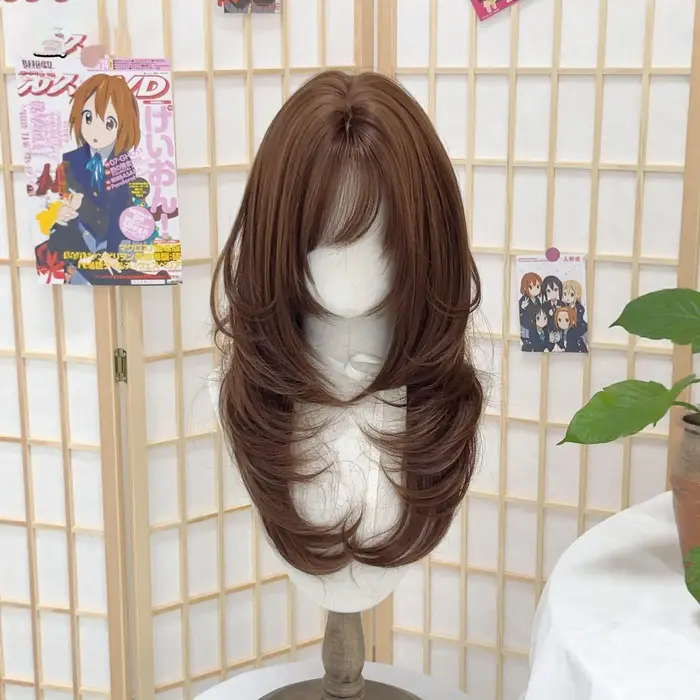 Perruques synthétiques pour femmes, style japonais, Lolita à couches superposées, perruque complète 