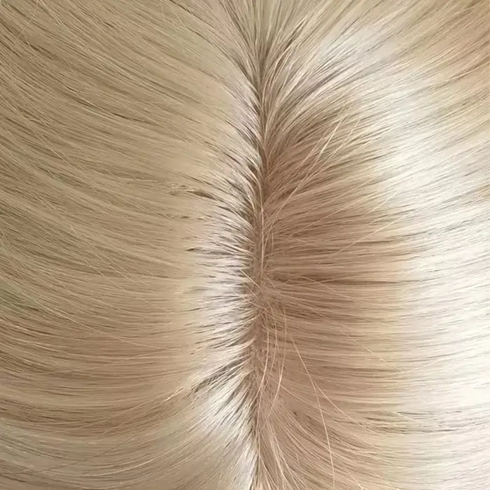 Vente chaude chine perruque Base en soie indien réel Remy Extensions de cheveux humains Topper