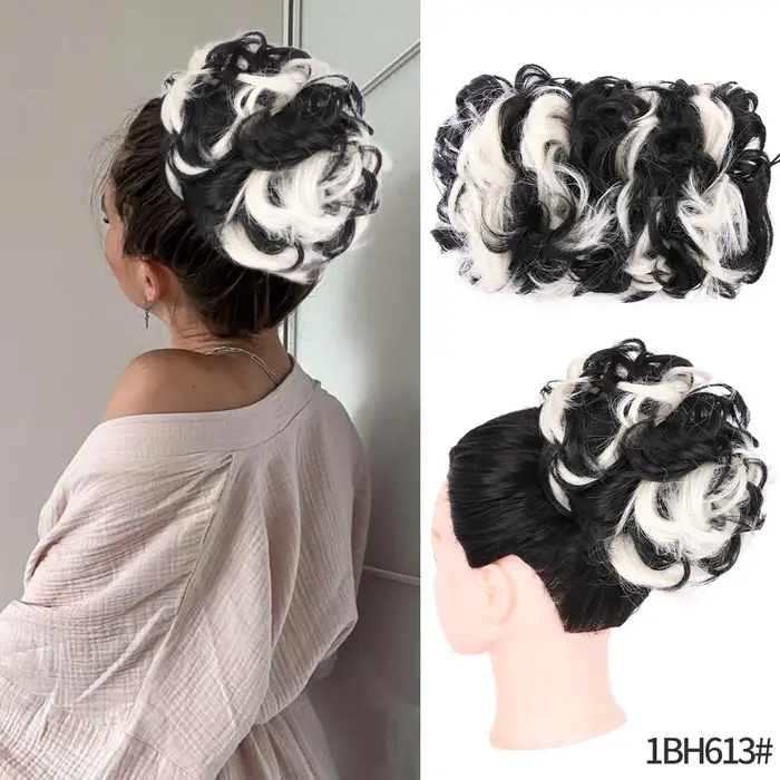 Extension queue de cheval courte bouclée, postiche ample avec cordon de serrage pour femmes, Extensi
