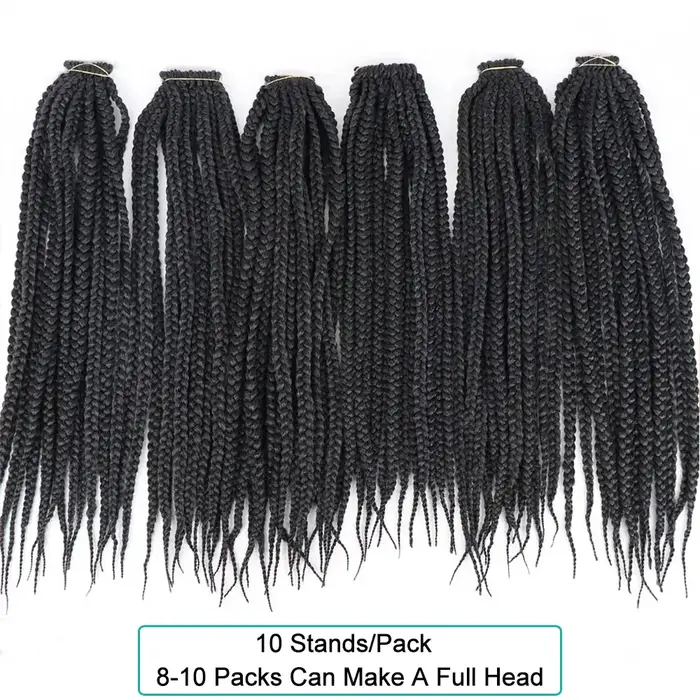 Tresses synthétiques moyennes de 18 pouces