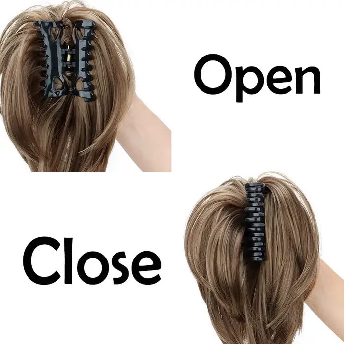 WIGSIN – chouchous synthétiques en désordre, Chignon court et droit, queue de cheval, Extensions cap