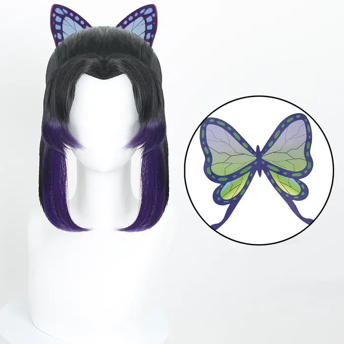 Kochou Shinobu Cosplay Costume Anime démon Shinobu Kochou Kimono perruque haute qualité uniforme Hal