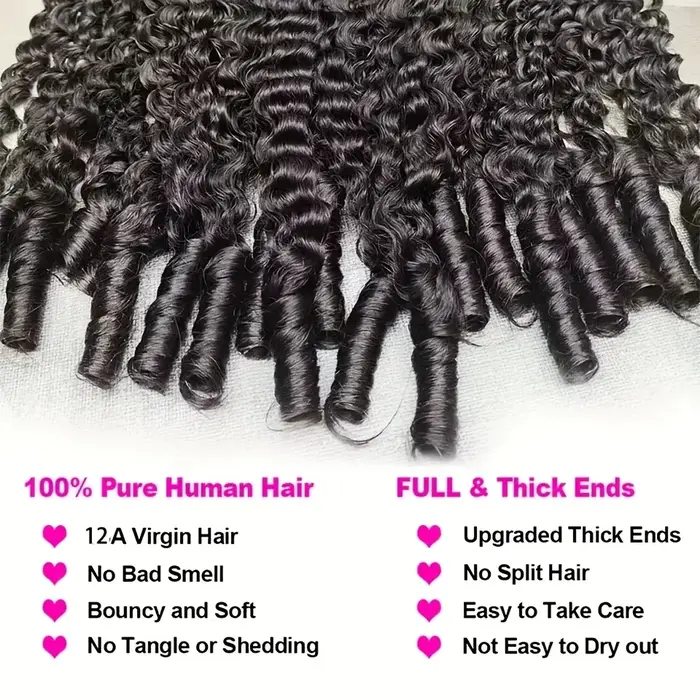 Extensions de cheveux humains bouclés birmans de 30 pouces, tissage brésilien vierge Remy, 3/4 paque